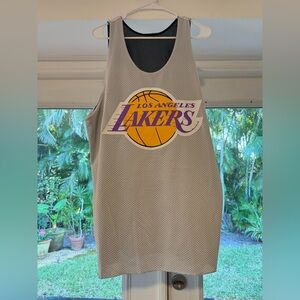 Los Angeles Lakers Gray Basketball Mesh Jersey Tank